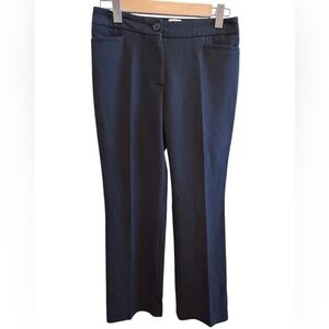 Talbots Heritage Black Flat Front Dress Pants Trousers Petite Sz 4P